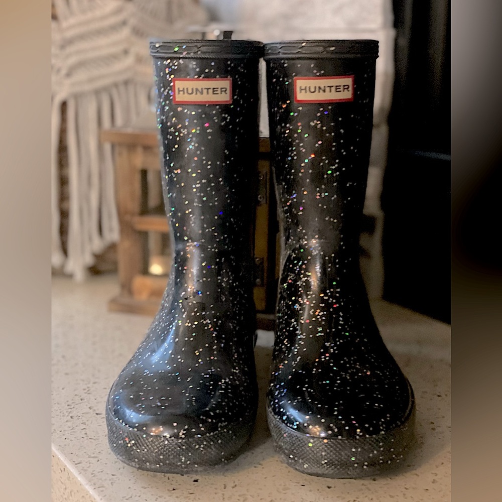 Youth Glitter Rain boots size US 13